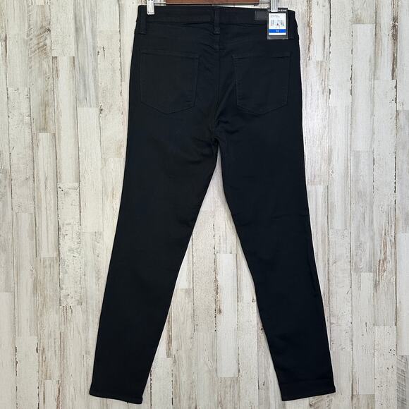 NWT Calvin Klein Skinny Jeans Size 10 Regular Dark Black Emo Goth Punk Grunge - Picture 2 of 8